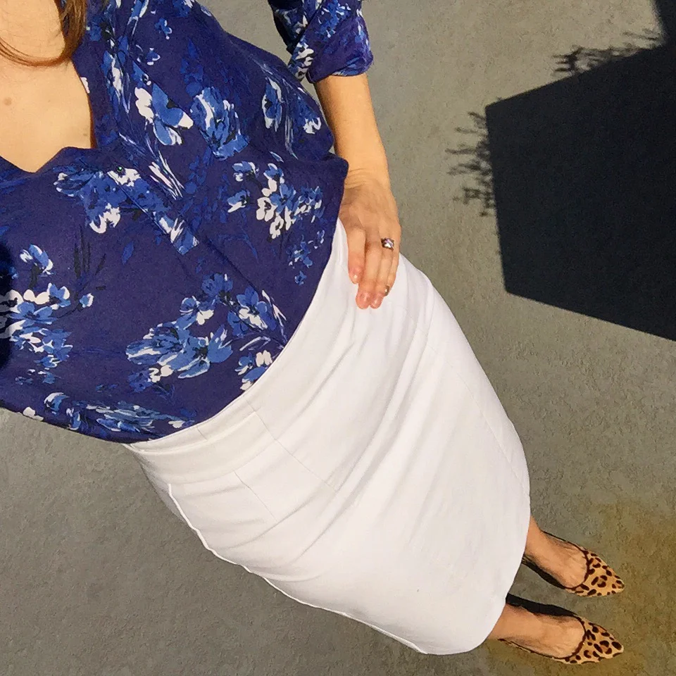  Its a risk I take every morning putting on white while trying to get out of the house, into the car and to daycare with a toddler.   