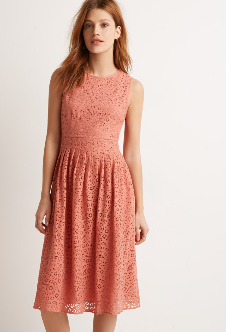   Crochet Pleated Sheath Dress , $34.90  I keep coming back to this one when I browse the site. It's the color and fabric and the style: pretty and feminine, not to loud but bright, with a little vintage feel.&nbsp; It needs a pretty necklace.   