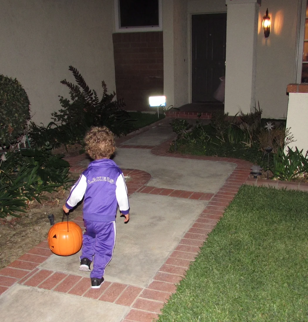 Trying to catch up to his cousin
