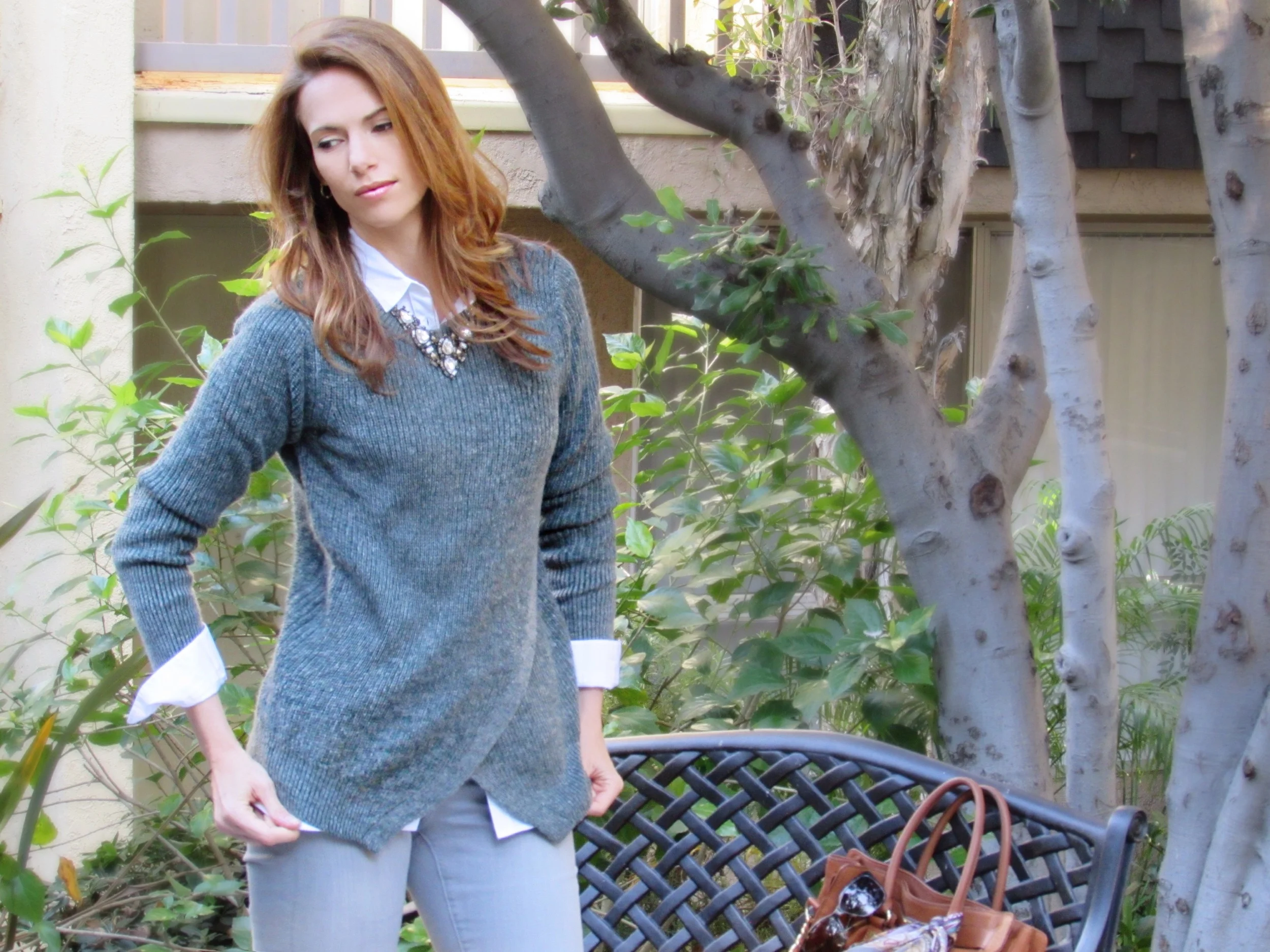 fall style sweater casual style layers