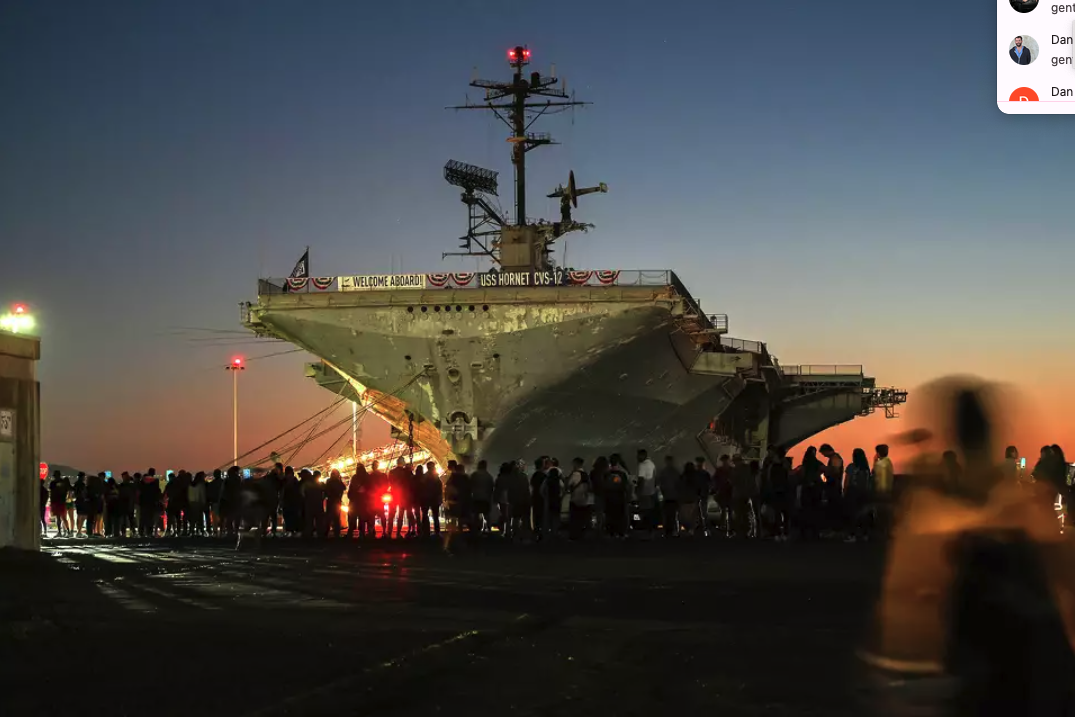   How a rave on a Bay Area aircraft carrier almost crashed and burned  
