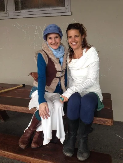 March 2014 - Taken right before Deb was on her way to Stanford for her bone marrow transplant. Notice the matching shoes? :-)