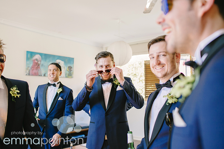 Groomsmen fun shot