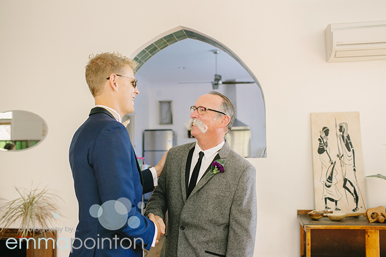 Groom and bride's dad