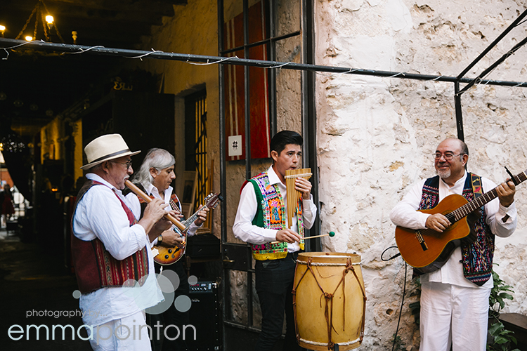 Peruvian wedding musicians