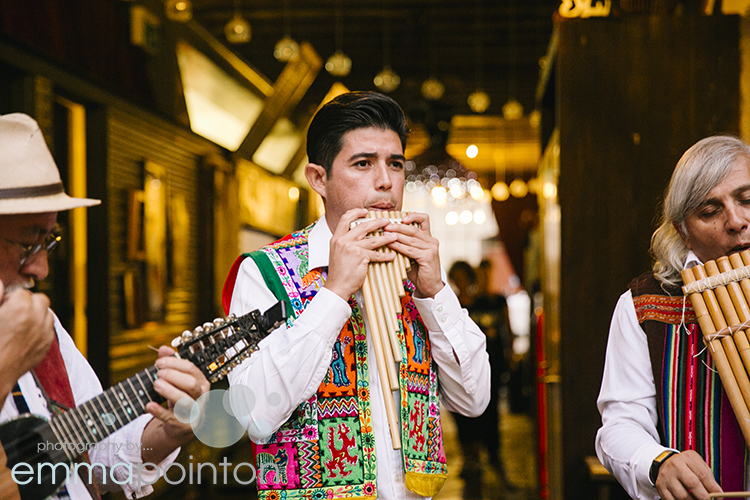 Peruvian wedding musicians