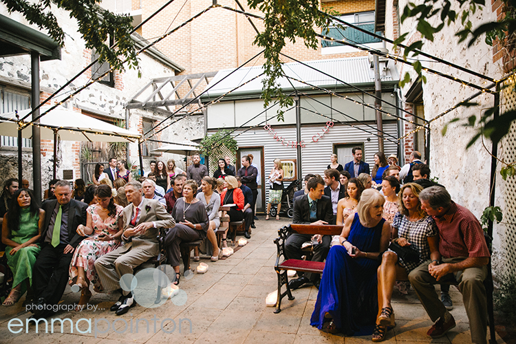 Ceremony at Moore & Moore Cafe, Fremantle