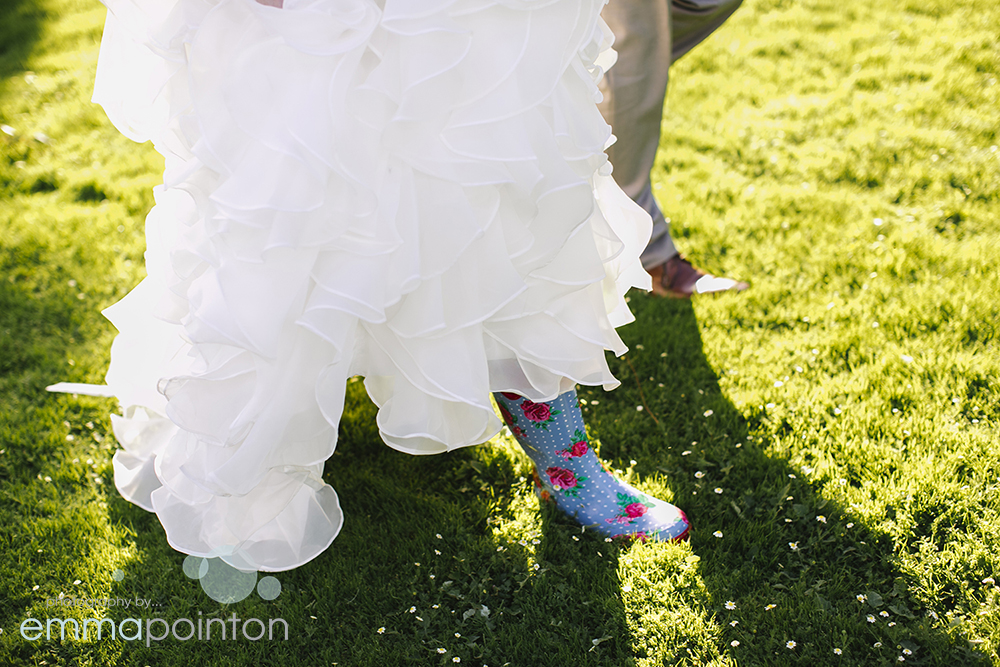 Wedding shoes with a twist