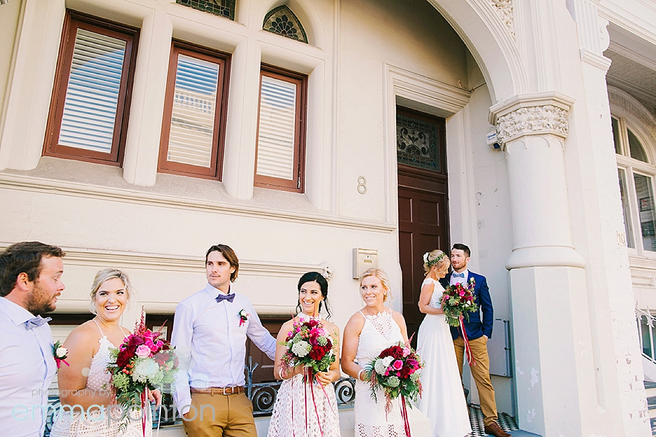 High street wedding photos