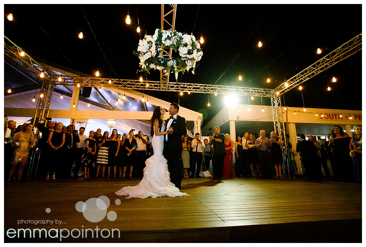 First Dance at South of Perth Yacht Club Wedding