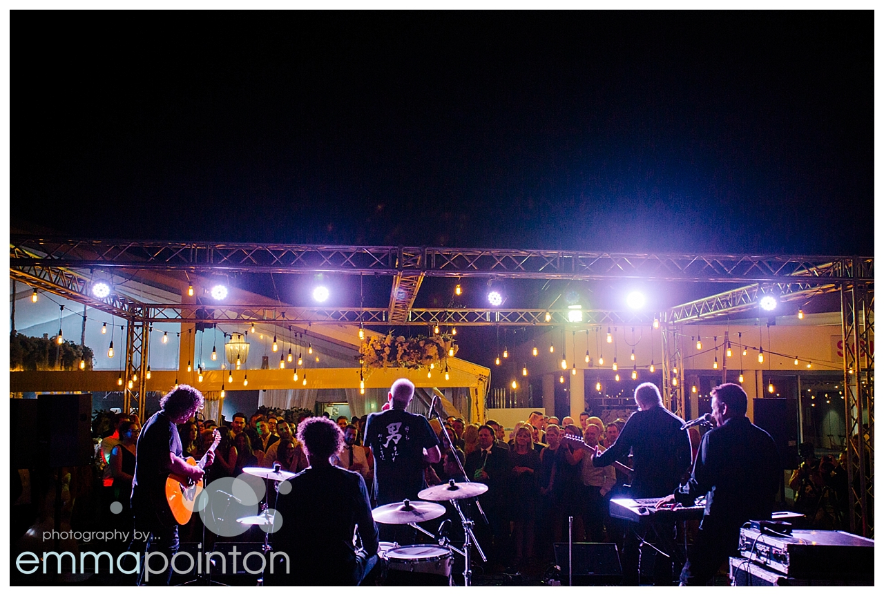 Daryl Braithwaite performs at South Of Perth Yacht Club Wedding