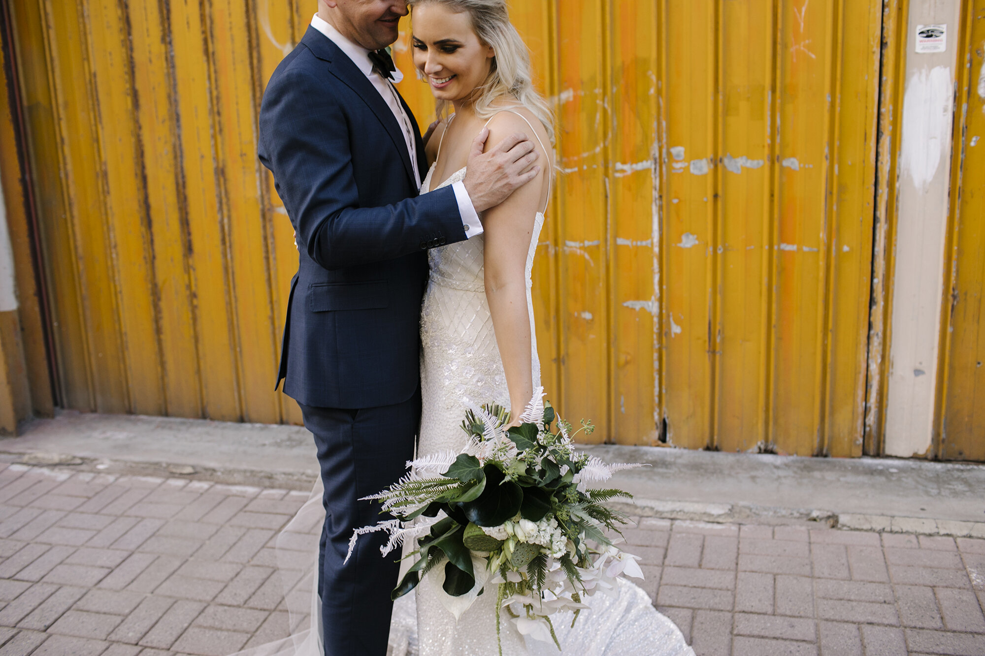 Best Fremantle Wedding Photographer | yellow Wall Fremantle