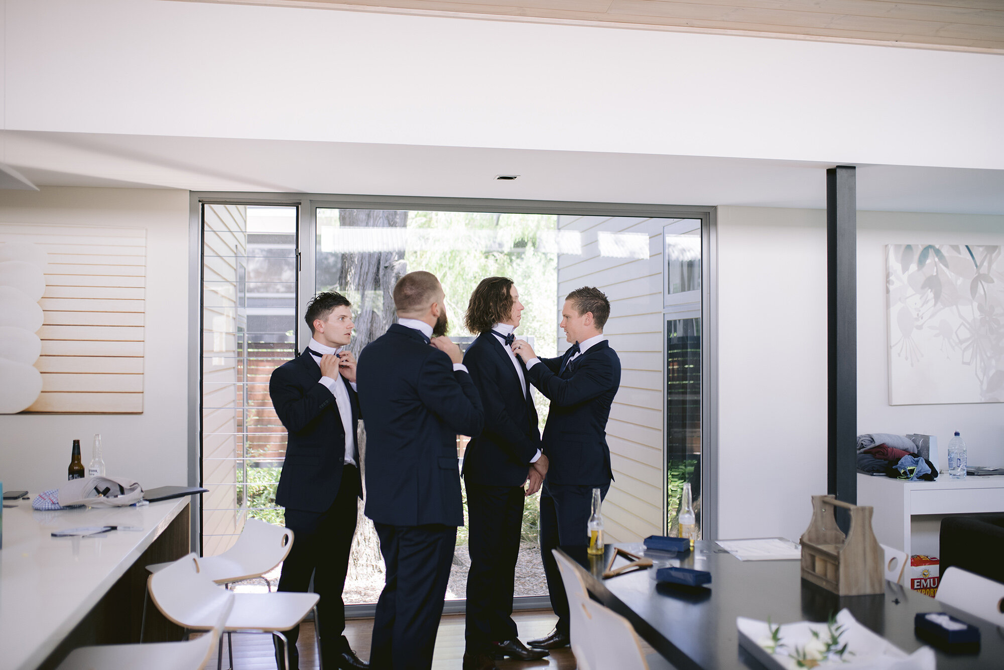 Groomsmen getting ready 