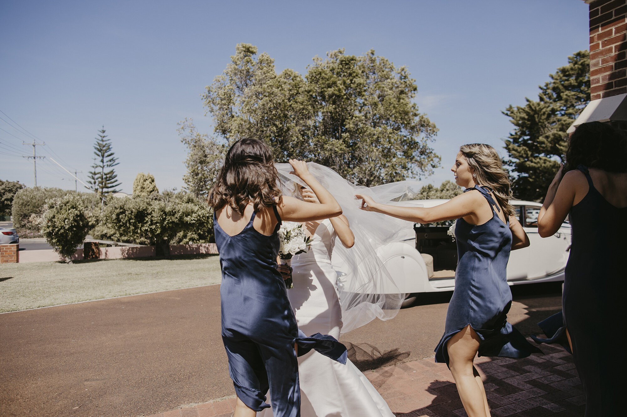 Busselton Wedding Bride veil