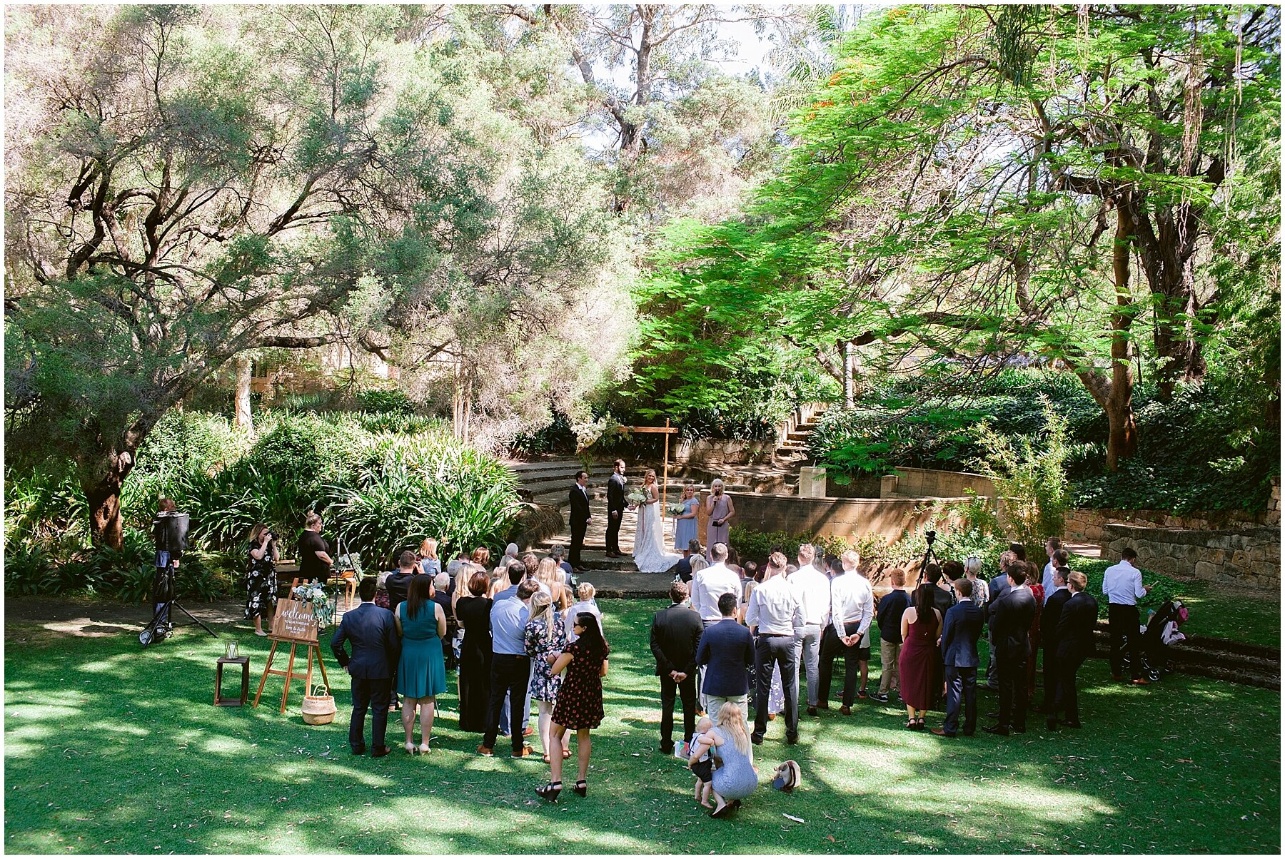 UWA Sunken Gardens Wedding Ceremony
