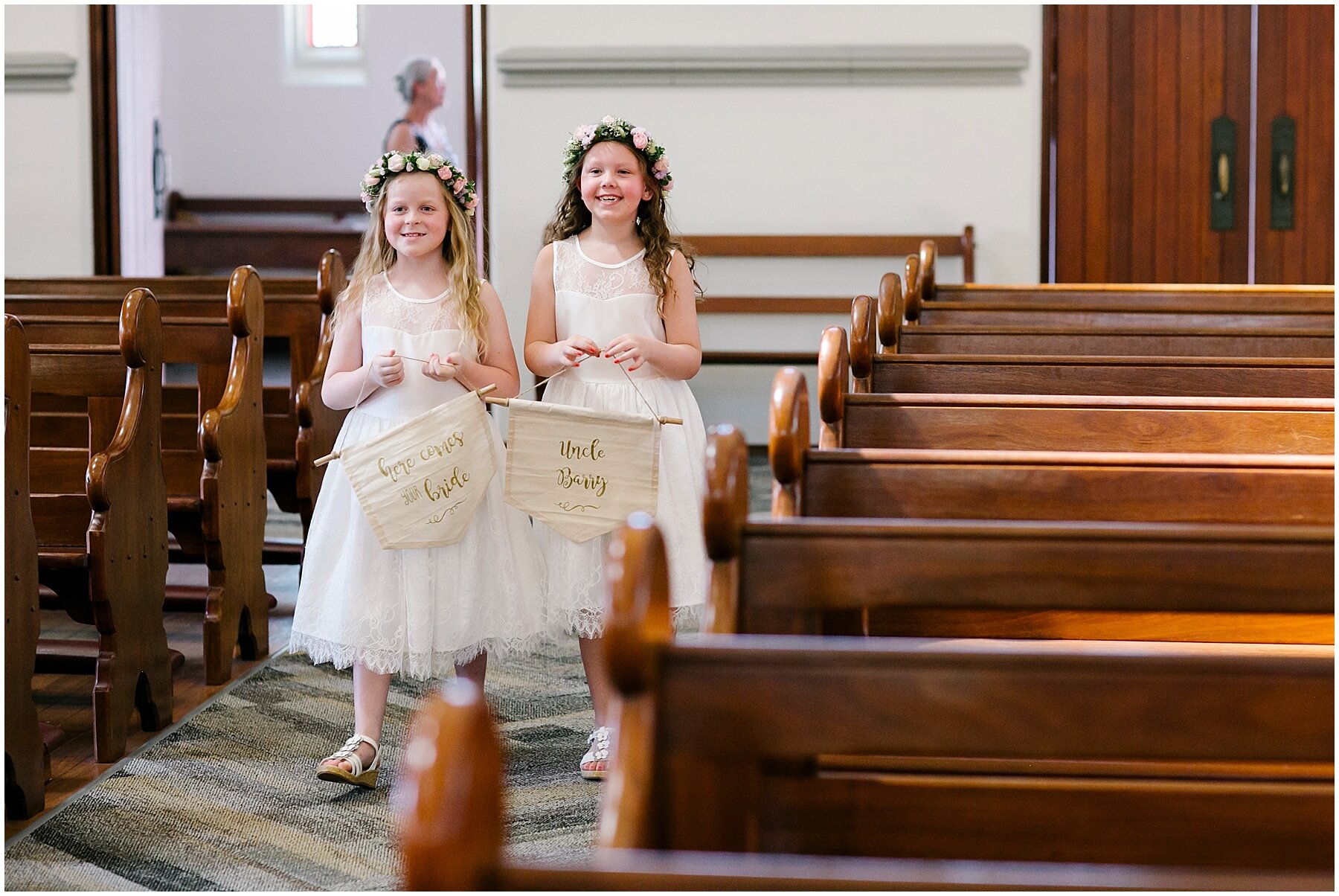 flower girls at church | Perth Wedding Photography