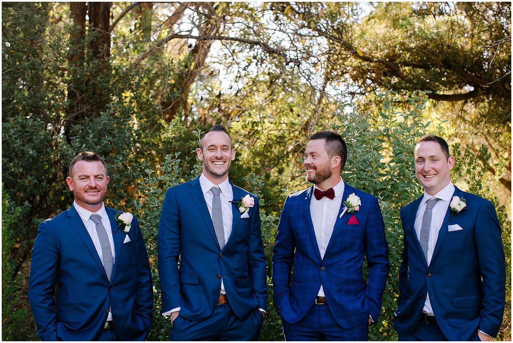 Groom &amp; groomsmen in Kings Park | Perth Wedding Photography