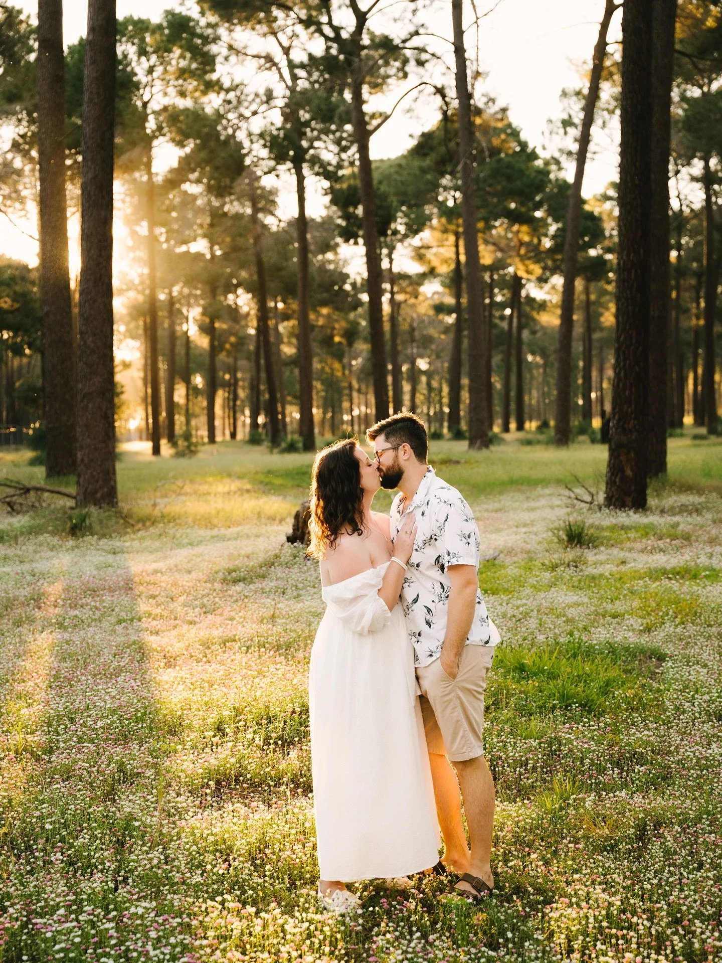 Had so much fun running around Gnangara Pines with these two plus their furry child✨Can&rsquo;t wait to shoot their wedding next year!