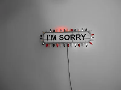 Sarah Calodney, I'm Sorry, Art Installation, Bastakyia Art Fair, Dubai, UAE 2010