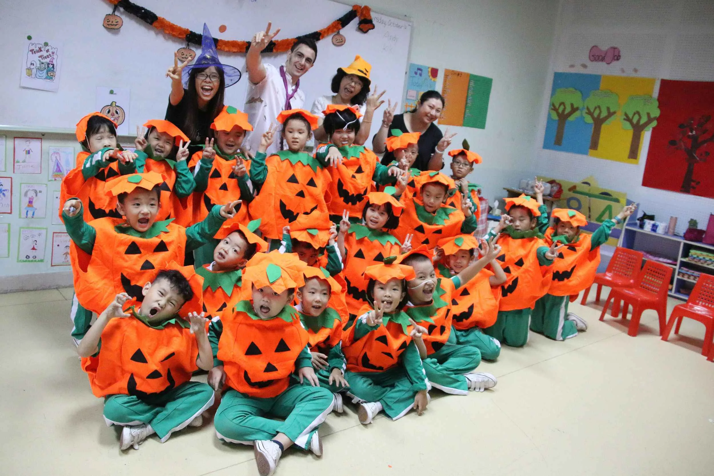 A Halloween activity class