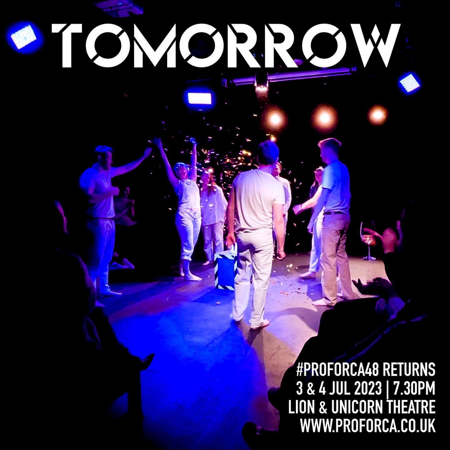 TOMORROW: A search for the most important person in the world leads to a bonkers quest through time and space. Join us for the final 2 performances of #Proforca48 when it returns @landutheatre tomorrow night at 7.30pm! 🔮
_
_
_
_
#theatre #stage #lon