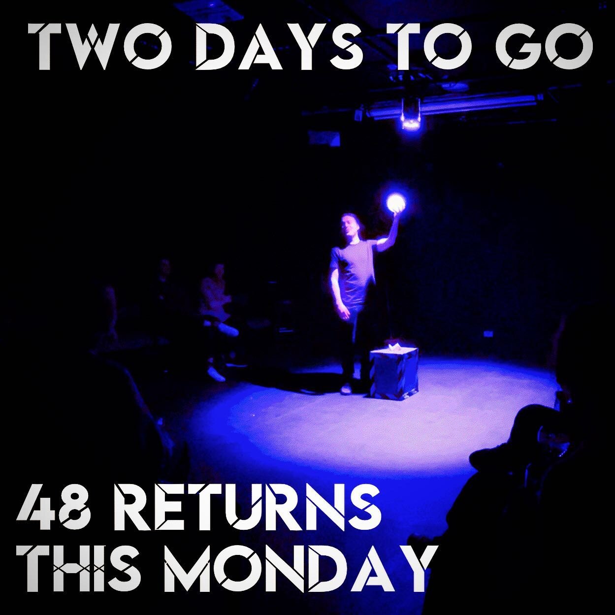 TWO DAYS TO GO: #Proforca48 returns for two final performances @landutheatre this Monday and Tuesday at 7.30. Grab your tickets for our sea shantying, Bobby dazzling, time travelling quest through time and space before they go! 🔮
_
_
_
_
#theatre #s