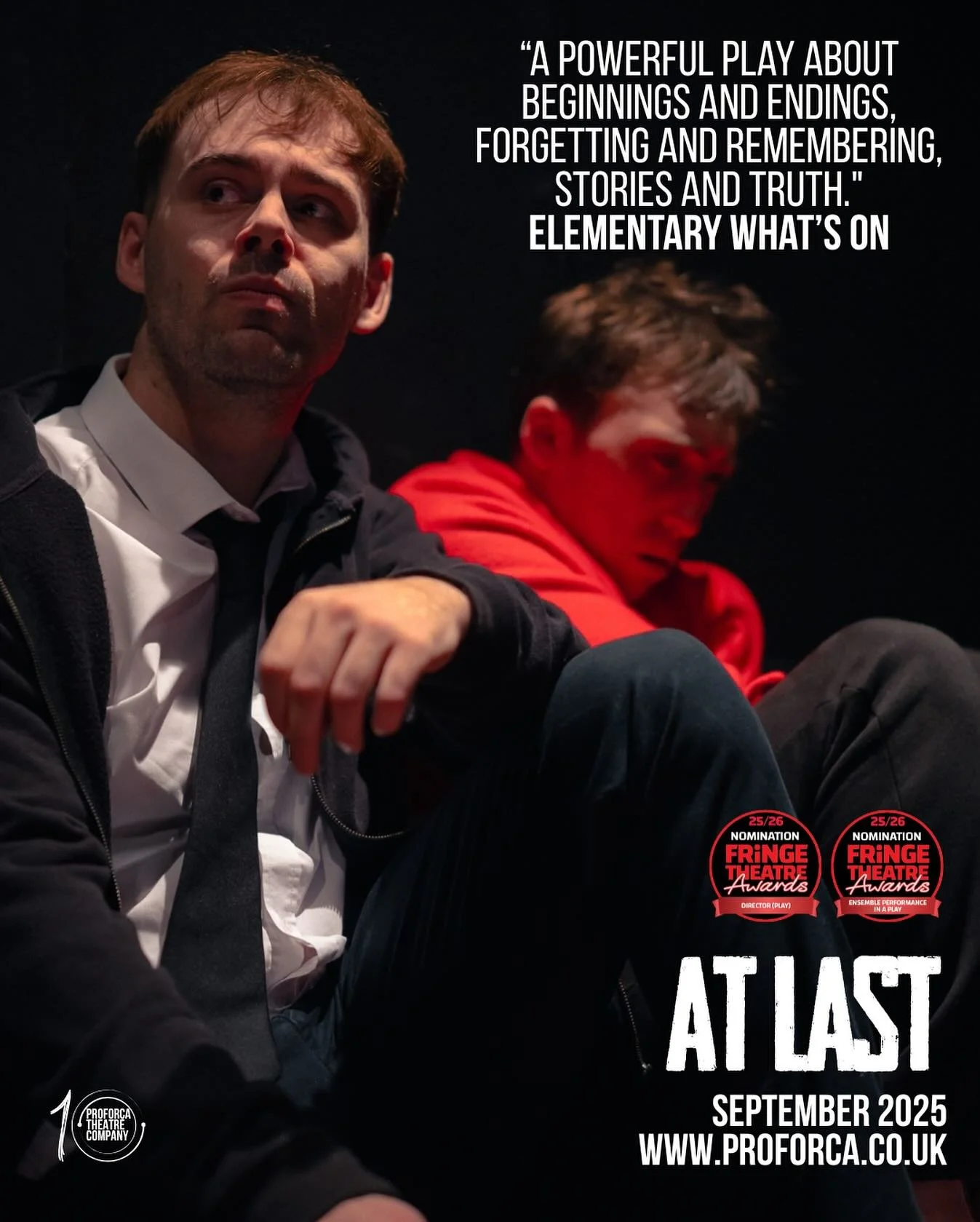 🔥“A powerful play about beginnings and endings, forgetting and remembering, stories and truth”
Thank you @elementary_whatson for such a thoughtful review of our final performance of At Last @albanytheatre #coventry 💙
Thanks again to a