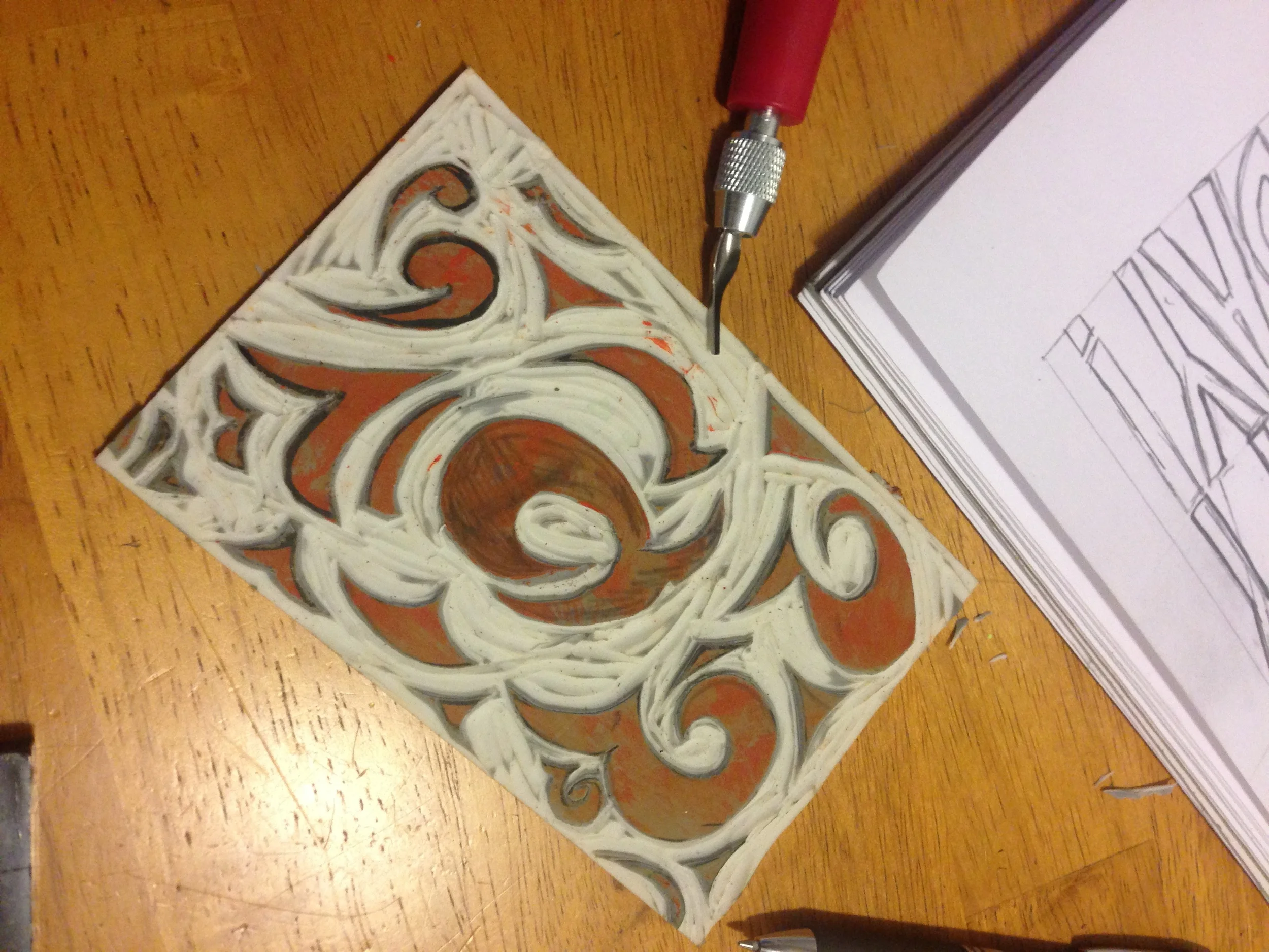 One of my demos for the after-school art club. 