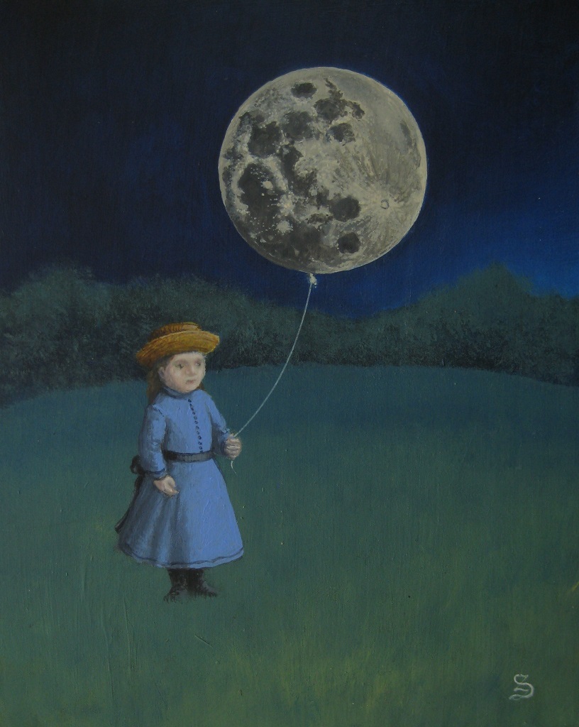 The Astronomer's Daughter Holding the Moon
