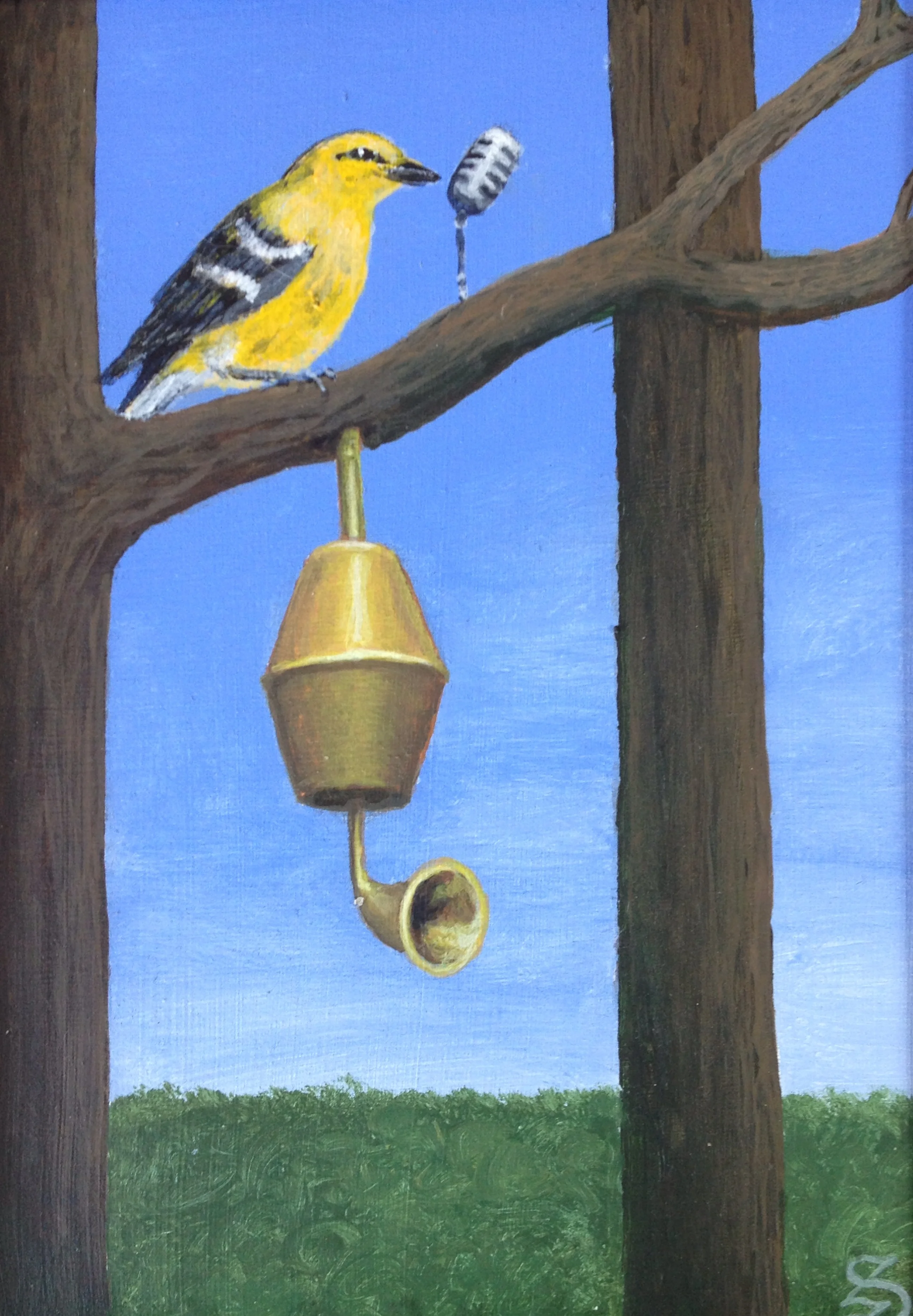 Amplified Warbler 2014, 5"X7"
