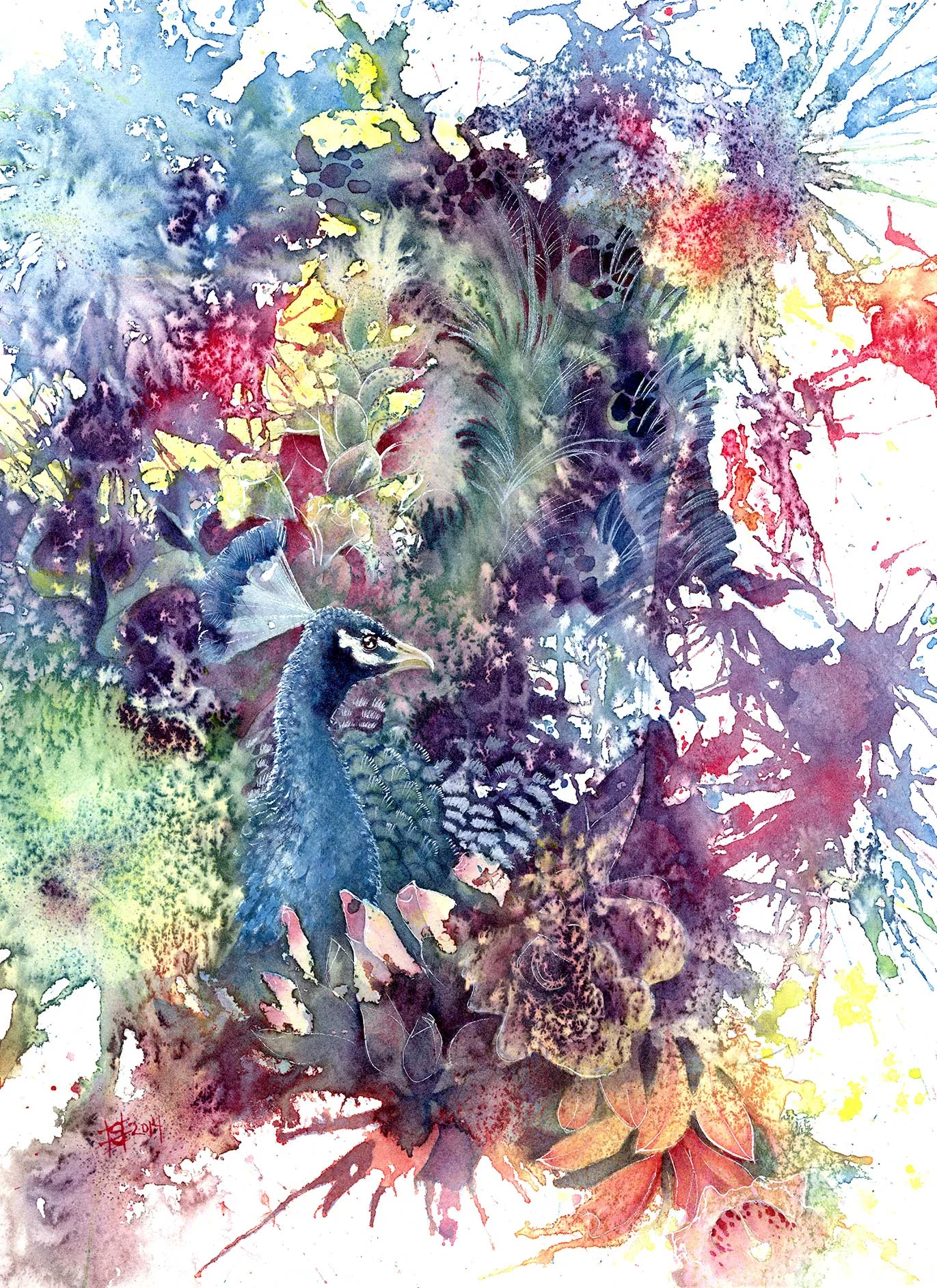 Watercolor on 150 wt cold-press paper