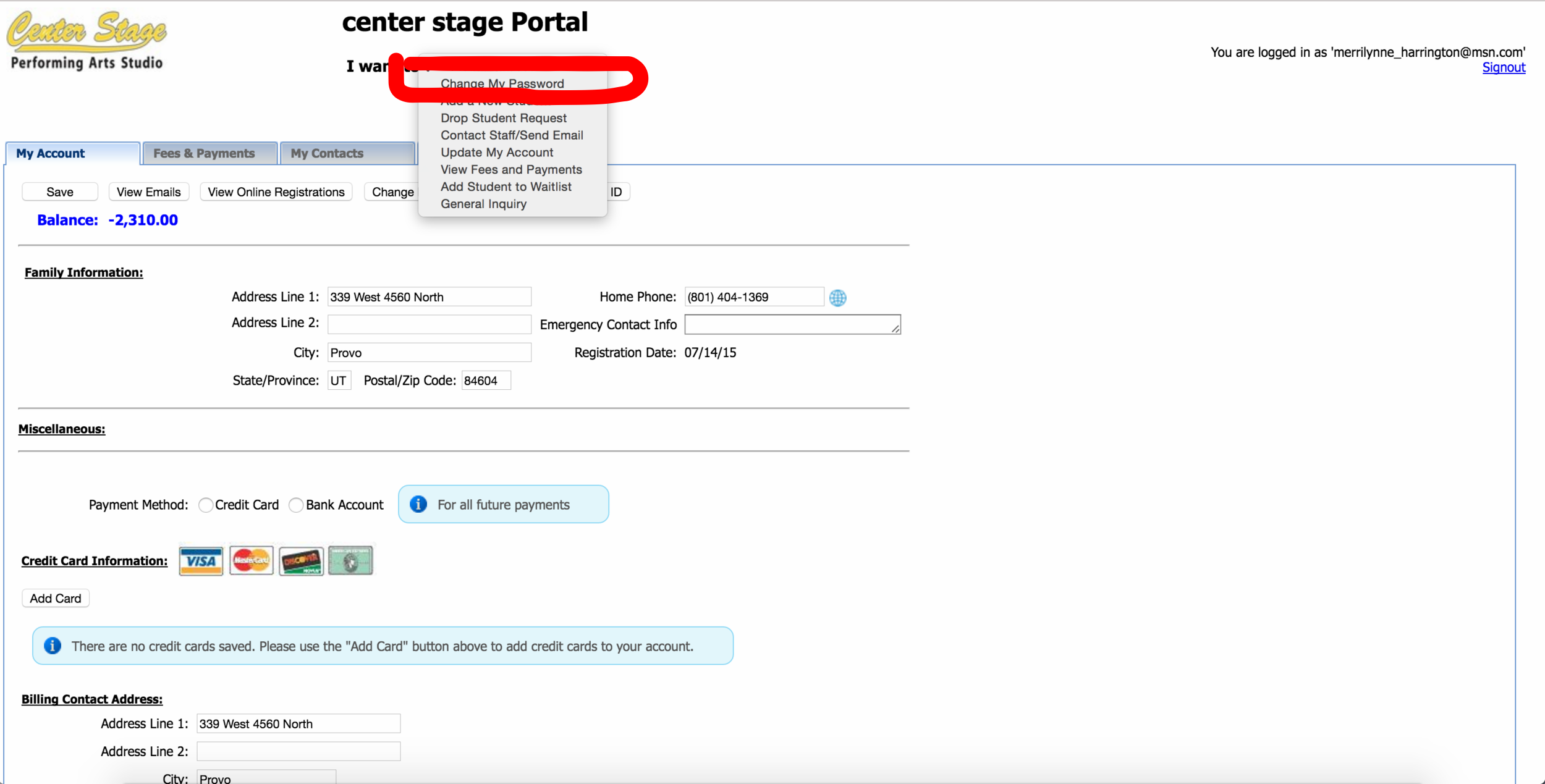 Step 6. Set up a permanent password