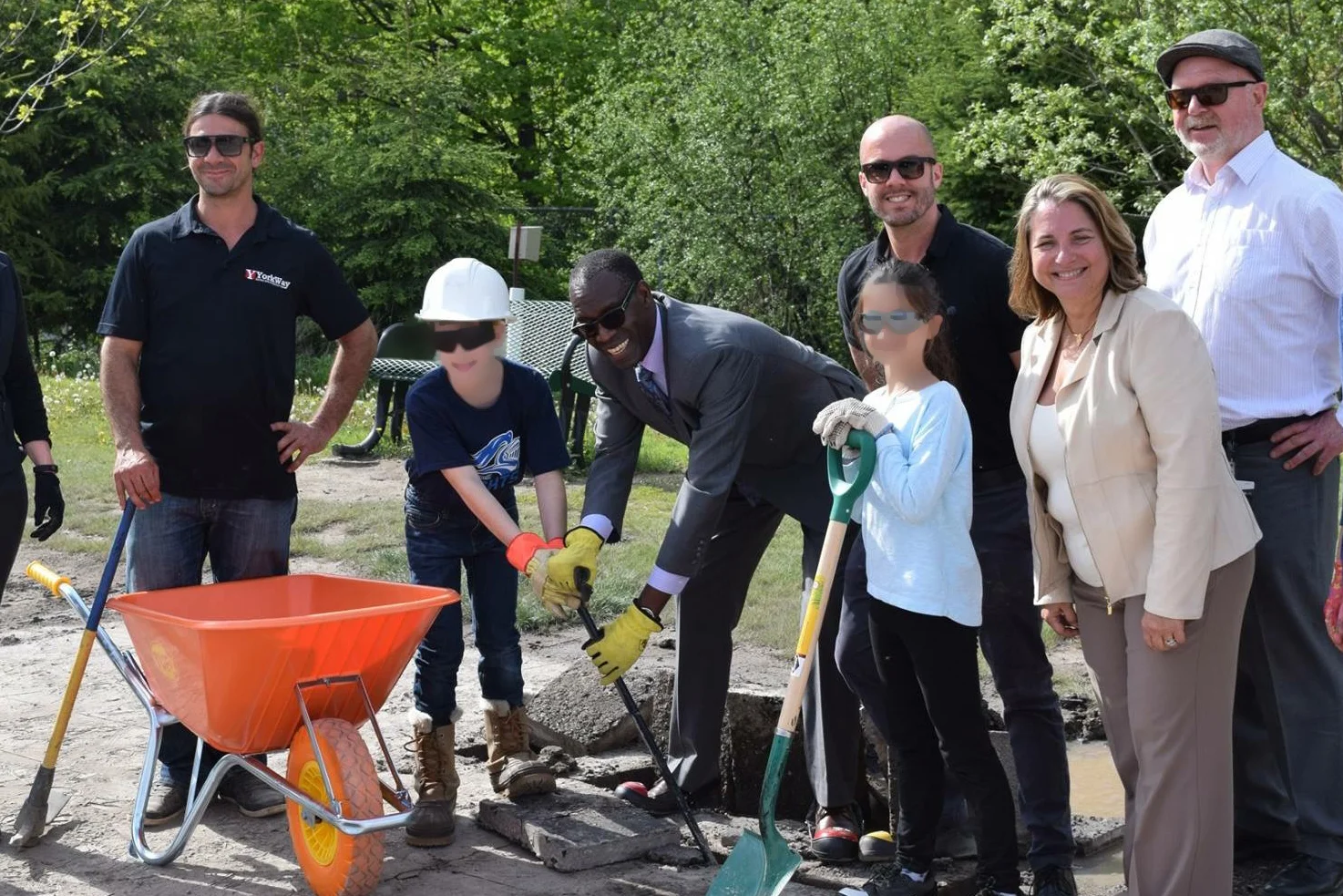 Light of Christ CES depaving initiative in partnership with Windfall Ecology Center