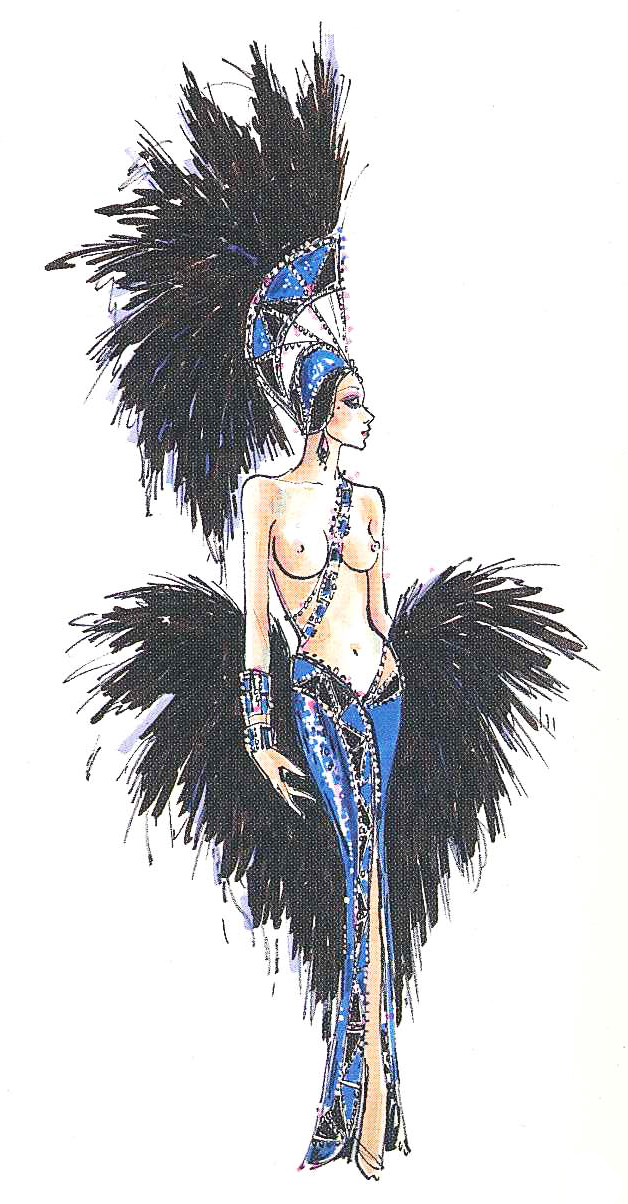  Jubilee Las Vegas Costume Illustration By Bob Mackie 