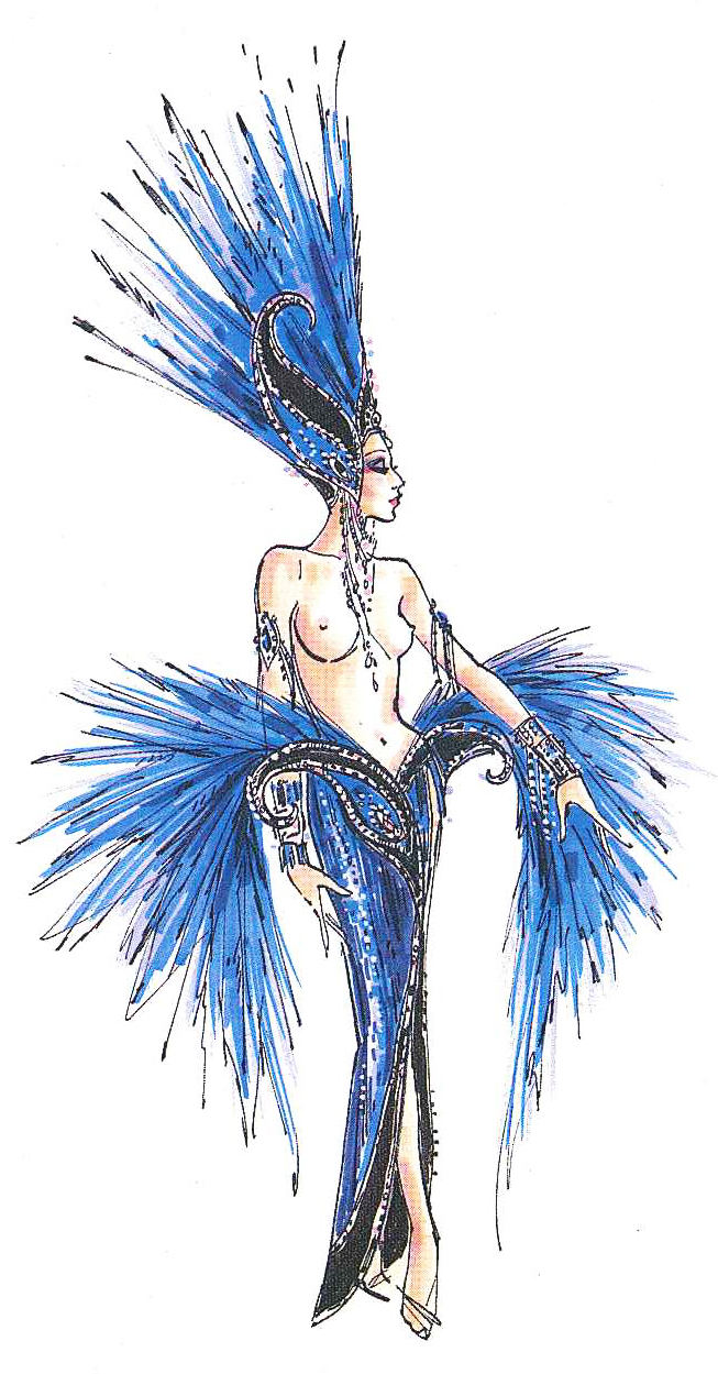  Jubilee Las Vegas Costume Illustration By Bob Mackie 