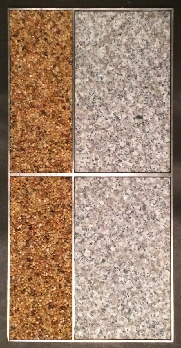 PDC with White granite inset