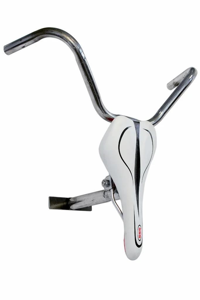A modern racing saddle paired with curvy handle bars to create it own style.