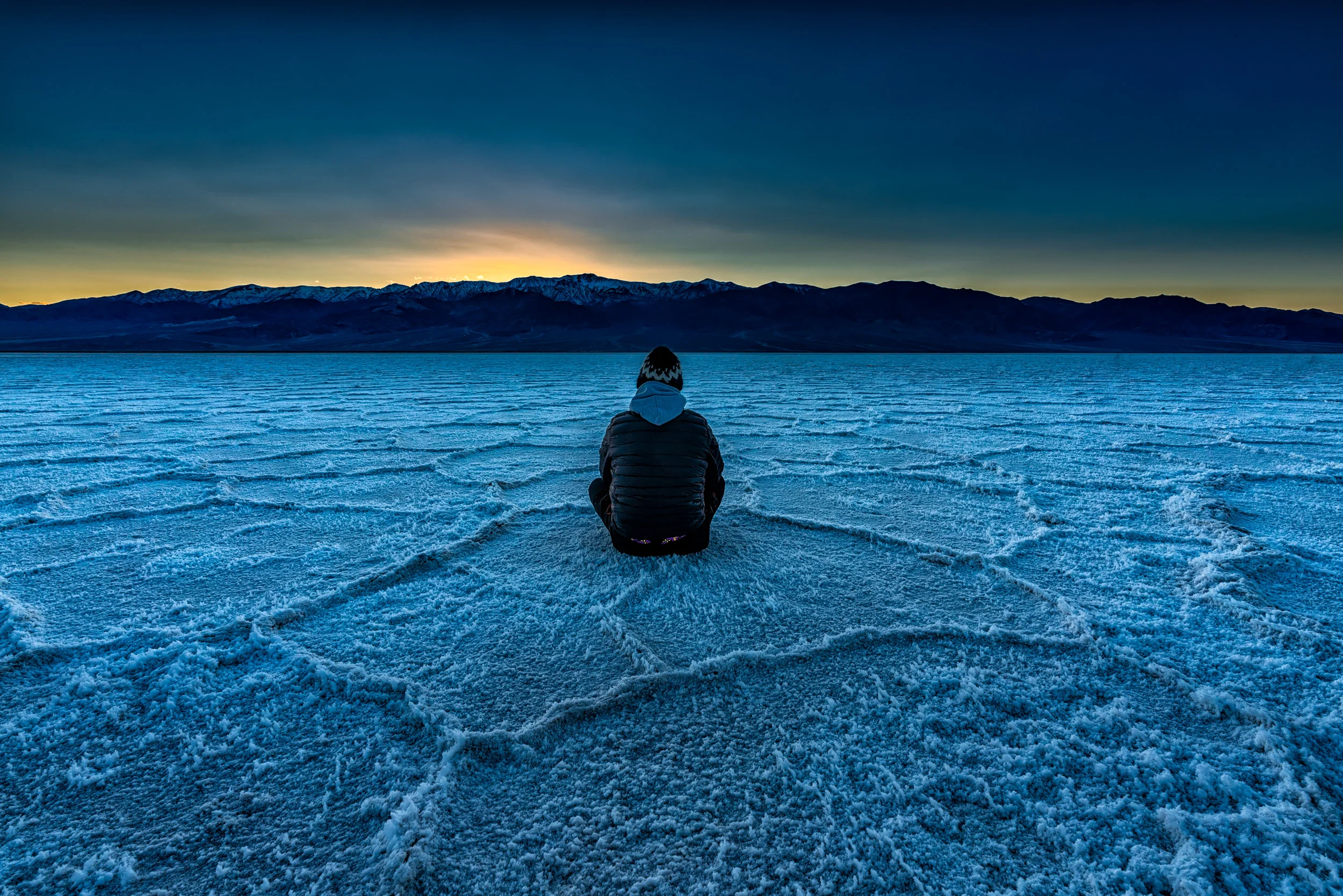 Star gazing on the Badwater Basin