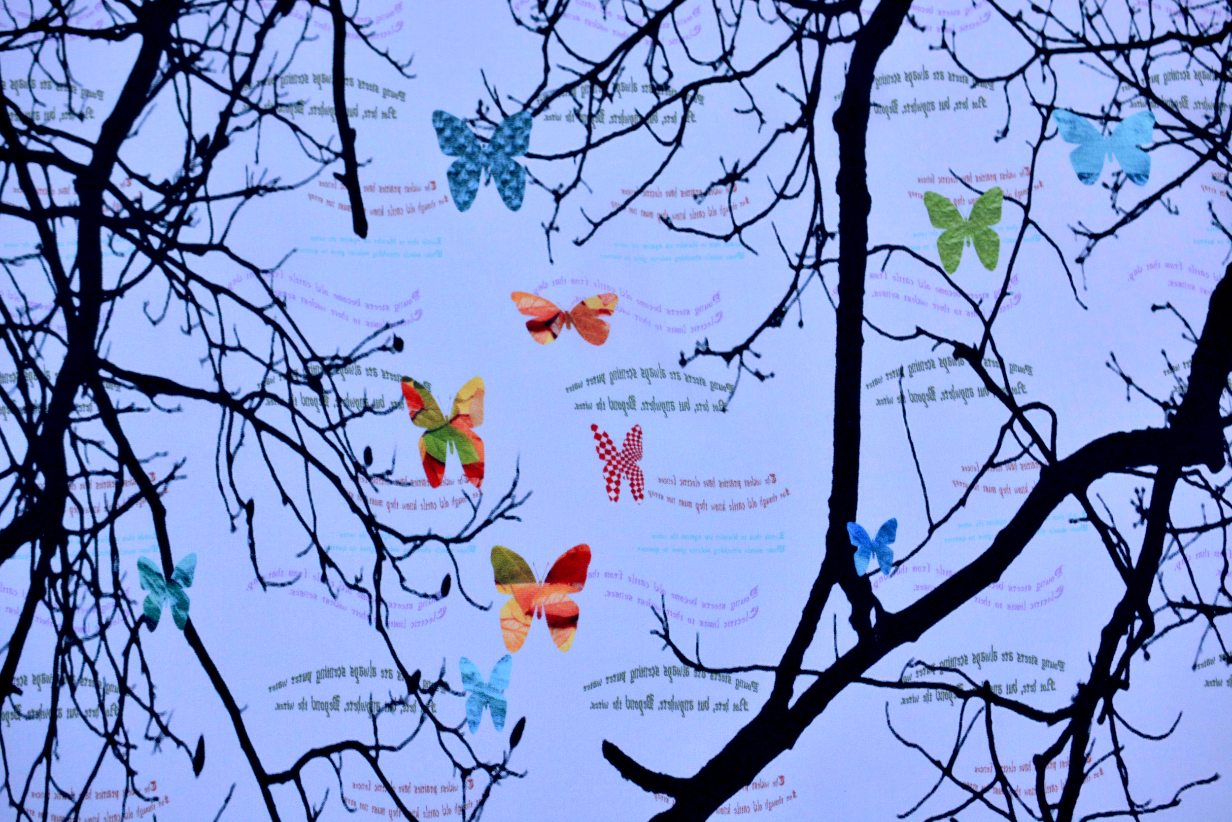 Silk Scarf - Wires Around Wings