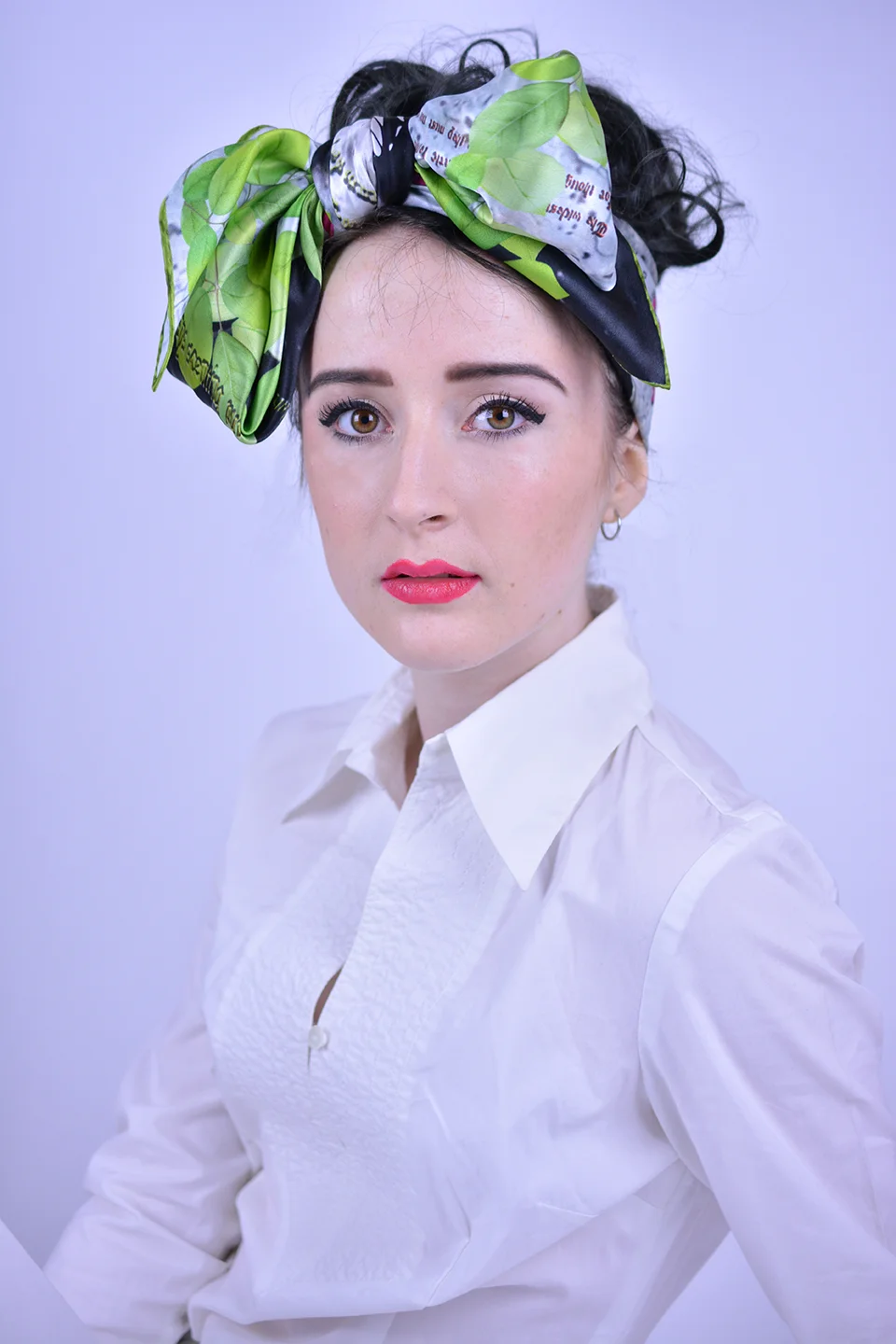 Silk Scarf - Cracks and Wires