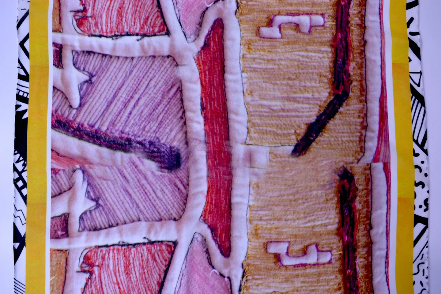 Silk Modal Scarf - Threads and Patches 