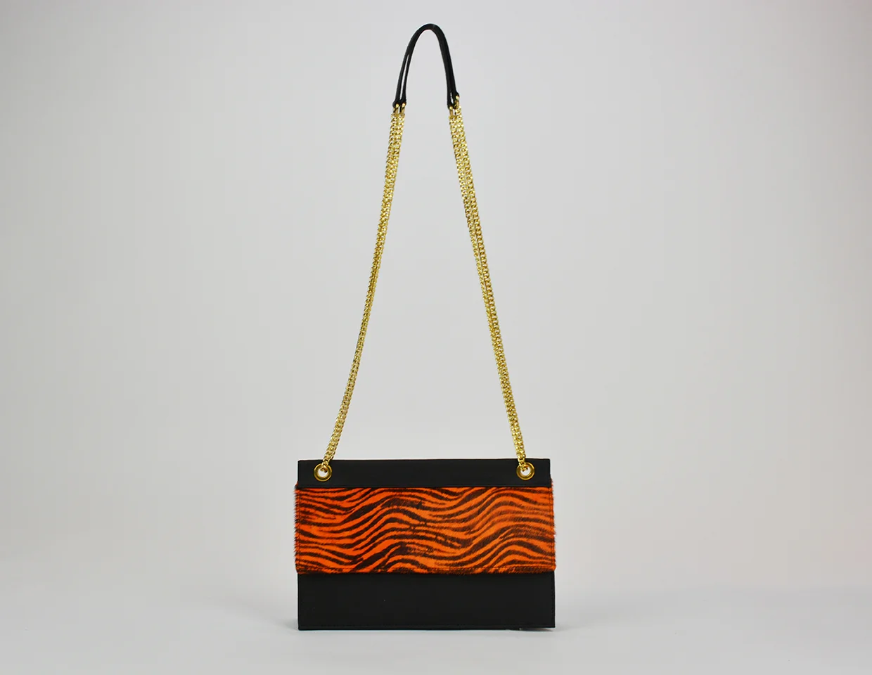 The HighBrow Evening Bag - In Zebra Black