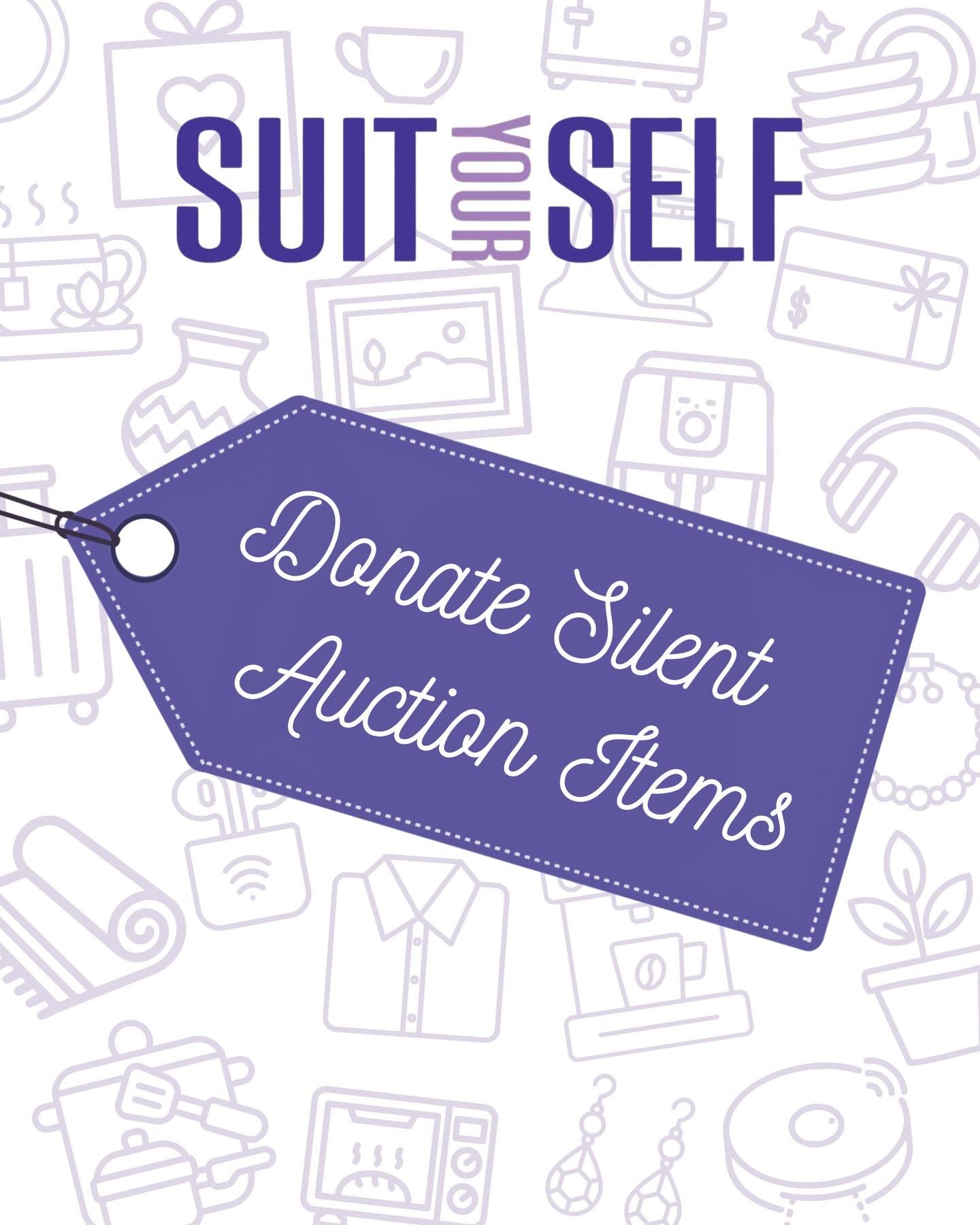 Tickets for our Annual Afternoon Tea Fundraiser may be sold out, but you can still support Suit Yourself and help make the event unforgettable!

We&rsquo;re currently seeking silent auction donations, every contribution truly makes a difference. If y