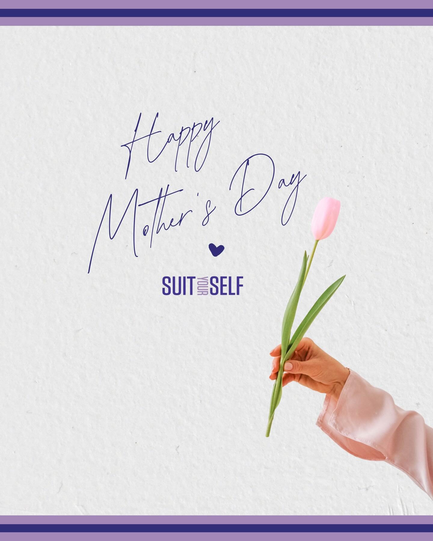 Happy Mother&rsquo;s Day to the women who do it all with grace, strength, and love. 🌸✨ At Suit Yourself, we celebrate every mother who inspires confidence, care, and kindness every single day. 💖
 #happymothersday #celebratemoms #suityourself #suity