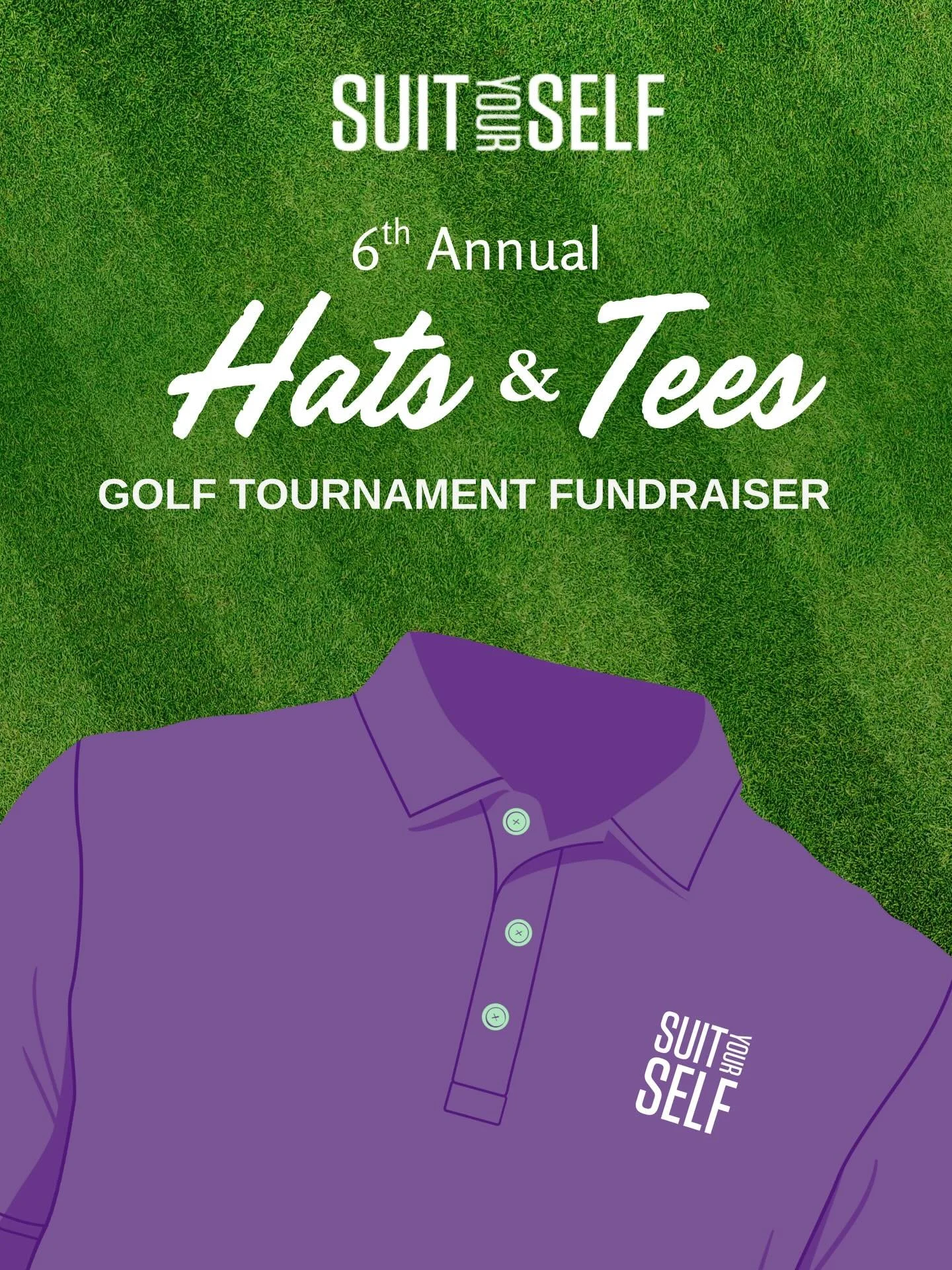 ⛳️ The Countdown Is ON! Just 3 Days Until Tee Time! 
Don't miss your chance to tee off for a great cause at Suit Yourself's 6th Annual Golf Tournament Fundraiser!

Join us on June 18 from 2:00 PM &ndash; 7:00 PM at Coloniale Golf Club in Beaumont for