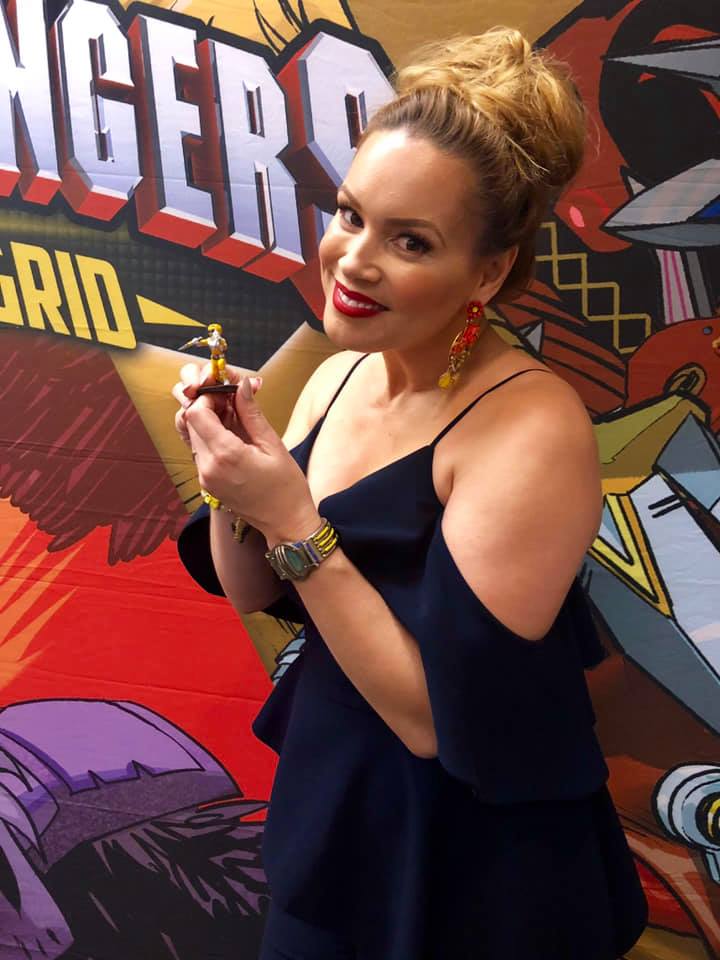 Tracy Lynn Cruz, Yellow Turbo Ranger, and the Yellow Ranger figure!