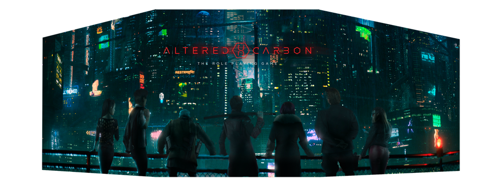 Altered Carbon The Roleplaying Game GM’s Screen (Click to Enlarge)