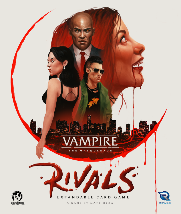Vampire The Masquerade Rivals Expandable Card Game Box Art - Flat Front