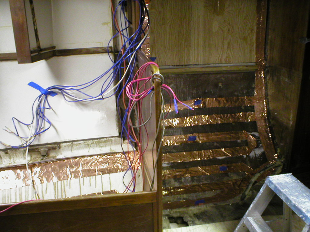 copper SSB ground and new wiring going in