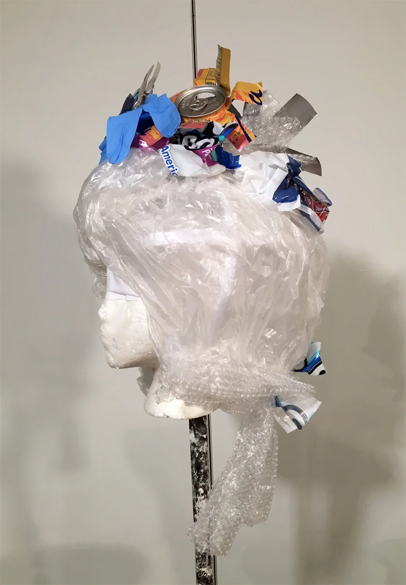 Plastic and Trash Powdered Wig